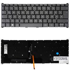 Deutsche Tastatur für Laptop - German Laptop Keyboard για Acer Aspire 5 A514-56 A314-36P SP314-55N KBHJSP513-55N-A PO5CYXBC DEV-01DAF 9Z.NHMB SN21B43727 PK131ZT1A05 DE Nο Frame Backlight Gray ( Κωδ.41