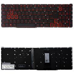 Deutsche Tastatur für Laptop - German Laptop Keyboard για Acer Helios 300 PH315-52 PH317-53 PH317-52 Nitro 5 AN515-54 AN515-55 AN515-43 AN517-51 AN715-51 PK132K11A03 ACM18K3U4 DE No Frame Backlight Re