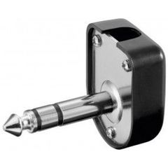 Φίς 6.3mm Stereo Πλαστικό Αρσ. Γωνία