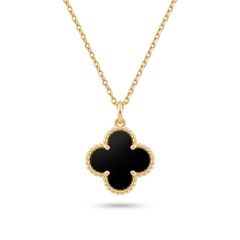 Μαύρο clover χρυσό