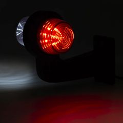 Κερατάκι Φιμέ LED Horpol Graphite Αριστερό Λευκό Κόκκινο-thumb-2