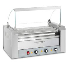 Ψηστιέρα Hot Dog τύπου roller , 7 περιστρεφόμενοι κύλινδροι , Ισχύς: 1765 Watt (220V/50Hz), Διαστάσεις: 580 x 330 x 515 mm , λύση για καντίνες, σνακ μπαρ και take-away