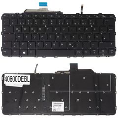 Deutsche Tastatur für Laptop - German Laptop Keyboard για HP EliteBook Folio G1 3VS02U8 1NX08U8 1UA79U8 2QS02US 850915-071 2B-BA919I600 6037B0120128 DE No Frame Backlight Black ( Κωδ.40600DEBL )