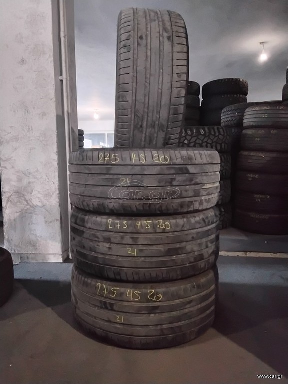 4 μεταχειρισμενα ελαστικα 275/45-20 Michelin Pilot Sport 4 SUV. DOT 21'