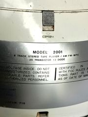 Σπάνιο ραδιοκασετόφωνο Weltron Model 2001 γνωστό ως "Space Ball ή Space Helmet radio" του 1970.-thumb-6
