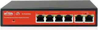 Wireless-Tek WI-PCES306G Managed L2 PoE+ Switch με 6 Θύρες Ethernet