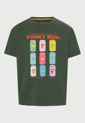 Funky Buddha Ανδρικό Βαμβακερό T-shirt με Τύπωμα FBM013-040-04