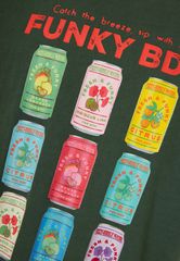 Funky Buddha Ανδρικό Βαμβακερό T-shirt με Τύπωμα FBM013-040-04-thumb-2