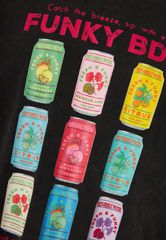 Funky Buddha Ανδρικό Βαμβακερό T-Shirt με Τύπωμα FBM013-040-04-thumb-1