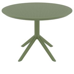 SKY OLIVE GREEN Φ105X74εκ. ΤΡΑΠΕΖΙ ΠΟΛ/ΝΙΟΥ