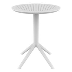 SKY WHITE Φ60X74εκ. ΤΡΑΠΕΖΙ ΠΤΥΣ/ΝΟ ΠΟΛ/ΝΙΟΥ