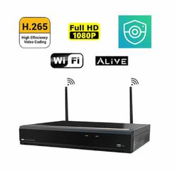 ΣΕΤ Wireless NVR 265 8 ch και 4 WIFI IP κάμερα εξωτερικού χώρου μεταλλική Η.265 Με μπαταρία