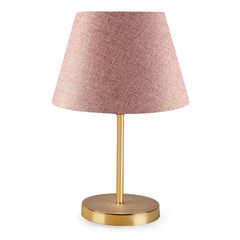 Φωτιστικό επιτραπέζιο Rosenthal Megapap ύφασμα Pvc/χρώμιο χρώμα ροζ/χρυσό 22x17x37εκ.
