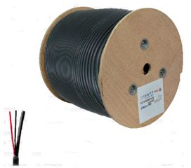 ΚΑΛΩΔΙΟ CCTV RG59+DC 300M PET BLACK ΧΑΛΚΟΣ BATT PRO
