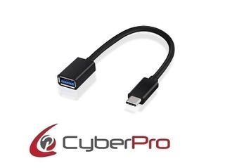 CYBERPRO CP-CU3002 Cable USB type C male - USB-A v3.0 female 0.20m