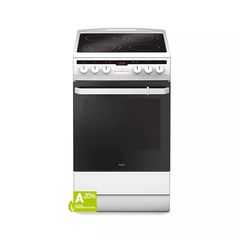 Κουζίνα Amica 58CE3.315HTaQW 65lt Α με Κεραμικές Εστίες Π50εκ Λευκή