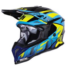 ΚΡΑΝΟΣ JUST1 OFF J-39 REVO BLUE/FLUO YELLOW/BLACK GLOSS