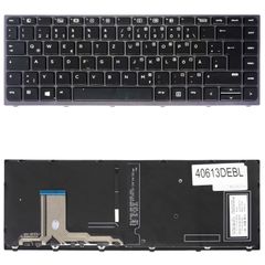 Deutsche Tastatur für Laptop - German Laptop Keyboard για HP ZBook Studio G3 Studio G4 841681-001 841681-071 HSTNN-C88C HSN-C02C 9Z.NCHBC.10L PK131C41A02 DE Backlight Black Gray Frame ( Κωδ.40613DEBL