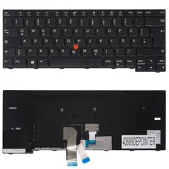 Deutsche Tastatur für Laptop - German Laptop Keyboard για Lenovo Thinkpad E470 20H1 20H2 E470c E475 20H4 01AX107 01AX102 01AX012 01AX092 01AX090 01AX010 SN20K93247 DE Pointer Black ( Κωδ.40689DEPOINTE