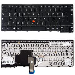 Deutsche Tastatur für Laptop - German Laptop Keyboard για Lenovo ThinkPad E450 20DC 20DD E455 20DE E450c 20EH E460 20ET 20EU E465 20EX 04X6141 04X6101 04X6181 01AV295 DE Pointer Black ( Κωδ.40560DE )