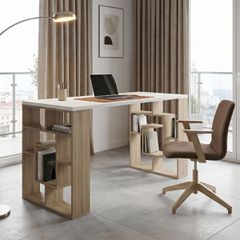 Γραφείο εργασίας Lovet pakoworld sonoma-λευκό 140x60x72εκ