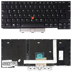 Deutsche Tastatur für Laptop - German Laptop Keyboard για Lenovo ThinkPad E14 Gen 1 20RA 20RB Gen 2 20T6 20T7 5M10V17073 V185920BK1 5M10Z27329 5M10W64399 5M10V17044 DE No Frame Backlight Pointer Black