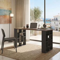 Γραφείο εργασίας Lovet pakoworld ανθρακί-sonoma 140x60x72εκ