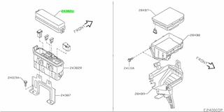 ΚΑΠΑΚΙ  ΑΝΩ ΑΣΦΑΛΕΙΟΘΗΚΗΣ   NISSAN  MICRA K12  NOTE E11   24382AY600