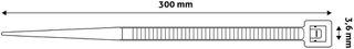 Entac Δεματικά 3.6x300mm Μαύρα