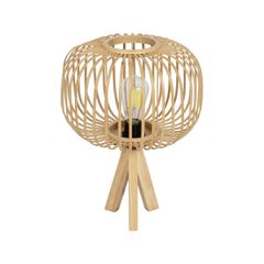 GLOBOSTAR® CHORD 01990 Boho Επιτραπέζιο Φωτιστικό Πορτατίφ με Ντουί 1 x E27 AC 220-240V IP20 - Μπεζ - Μ31 x Π31 x Υ43cm