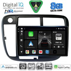 DIGITAL IQ BXK 20186_CPAA CLIMA (9inc) MULTIMEDIA TABLET for HONDA CIVIC mod. 1995-2001 | Pancarshop