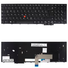 Deutsche Tastatur für Laptop - German Laptop Keyboard για Lenovo ThinkPad E550 20DF 20DG E555 20DH E550C E560 20EV E565 5B20V13719 00HN013 00HN037 00HN074 00HN010 DE Pointer Black ( Κωδ.40616DE)