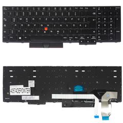 Deutsche Tastatur für Laptop - German Laptop Keyboard για Lenovo ThinkPad E580 20KS 20KT E585 20KV E590 20NB 20NC L590 20Q7 20Q8 L580 20LW 20LX P52 20M9 20MA 01YP680 DE Pointer Black ( Κωδ.40574DEPOIN