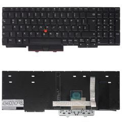 Deutsche Tastatur für Laptop - German Laptop Keyboard για Lenovo ThinkPad E15 20RD 20RE Gen 1 E15 Gen 2 20T8 20T9 5M10W64513 01XY010 SN20U63990 987ABZV DE No Frame Pointer Backlight Black ( Κωδ.40949D