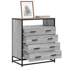 Συρταριέρα Γκρι sonoma 70x41x83,5 εκ. από Επεξεργασμένο Ξύλο 849092