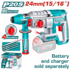Πιστολέτο Πνευματικό Μπαταρίας TOTAL Li-ion 20V / 24mm BL Motor χωρίς Μπαταρία & Φορτιστή Επαγγελματικό ( TRHLI20248 )