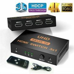 ATC HDMI Switch Μεταλλικό 3 In / 1 Out 4K x 2K Τηλ/στήριο