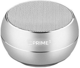 Prime3 Soul Ηχείο Bluetooth 3W με Ραδιόφωνο και Διάρκεια Μπαταρίας έως 5 ώρες Ασημί
