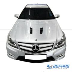 Καπώ Εμπρός Αλουμινίου MERCEDES C-Class W204 Facelift (2011-2015) look AMG BLACK SERIES με αεραγωγούς-thumb-1