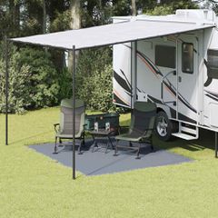 vidaXL Χαλκάκι Σκηνής Μπλε και Γκρι 300 x 250 εκ Πολυαιθυλένιο