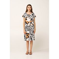 Vamp Γυναικείο Φόρεμα Θαλάσσης Κοντό Μανίκι Viscose African SS '26