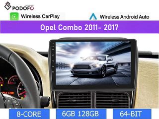 OPEL COMBO (2011-2017) Android Car Radio 9" 6+128GB 8-Core Ασύρματο CarPlay & Aσύρματο Android Auto GPS WiFi DSP