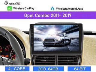 OPEL COMBO (2011-2017) Android Car Radio 9" 2+64GB Ασύρματο CarPlay & Aσύρματο Android Auto GPS WiFi EQ