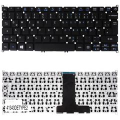 Deutsche Tastatur für Laptop - German Laptop Keyboard για Acer Aspire ES1-132 TravelMate Spin B1 TMB118 6B.VHPN7.004 6B.GG2N7.028 6B.GG3N7.028 NKI11130C6 Power Key DE Nο Frame Black ( Κωδ.41343DETYPE2