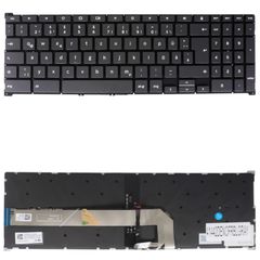 Deutsche Tastatur für Laptop - German Laptop Keyboard για Lenovo Chromebook C340-15 81T9 81T9000EGE 81T9000YPA 5CB0U43719 5CB0U43720 5CB0U43700 5CB0U43706 DE No Frame Backlight Gray ( Κωδ.41442DENOFRB