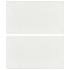 vidaXL Επιφάνεια Κοπής 2 τεμ. Σχέδιο Διαφανείς Φούσκες Ψημένο Γυαλί