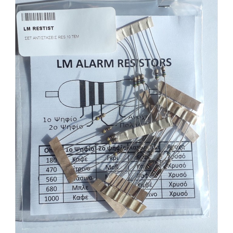 LM ALARM RESISTORS