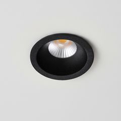 kelvo® DOT KLV-101-0299 Χωνευτό Φωτιστικό Downlight Σποτ LED 5W 625lm 38° AC 220-240V IP20 Θερμό Λευκό 2700K - Bridgelux COB Chip & TÜV SÜD Driver - Μαύρο Ματ - Μ4 x Π4 x Υ5.9cm / Q3.5cm - 5 Χρόνια Εγ