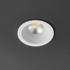 kelvo® DOT KLV-101-0304 Χωνευτό Φωτιστικό Downlight Σποτ LED 5W 650lm 38° AC 220-240V IP20 Φυσικό Λευκό 4500K - Bridgelux COB Chip & TÜV SÜD Driver - Λευκό Ματ - Μ4 x Π4 x Υ5.9cm / Q3.5cm - 5 Χρόνια Ε