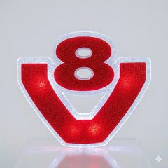 Φωτεινό Σήμα Led V8 Κόκκινο για Πλαϊνό Σπόιλερ για Scania R / S